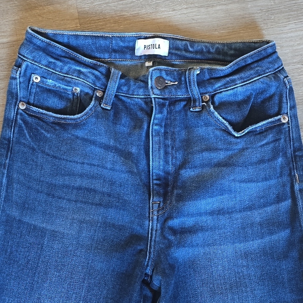 Pistola Classic Blue Denim Jeans Sz 28 Womans - Picture 2 of 5